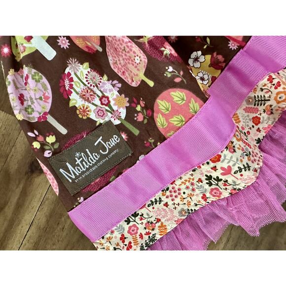 NEW Matilda Jane Make Believe Spinning With Joy Knot Dress Sleeveless Orange 2 - Picture 5 of 8